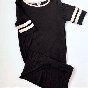 Lula Roe Black and Tan Julia dress